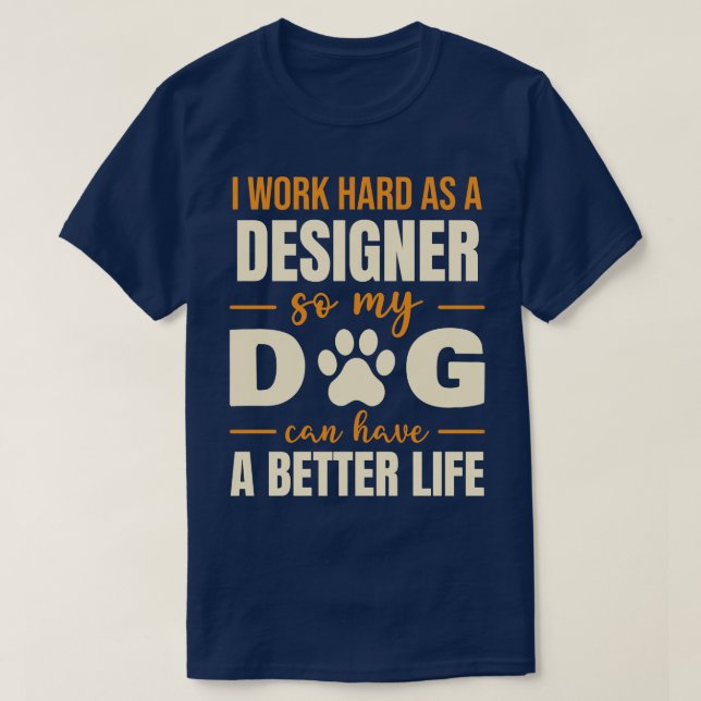 Hund älskare-offert för Superskoj Designer T Shirt (Design framsida)