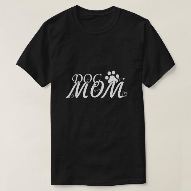 Hund älskare, Päls Mamma, Mamma Shirt, Hund T-Shir T Shirt (Design framsida)