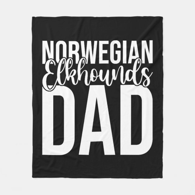 Hund älskare pappa fleecefilt (Framsidan)