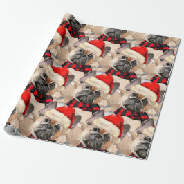 Hund älskare Patterned Fransk Bulldog Jul Presentpapper