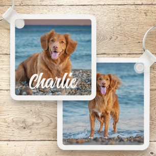 Hund älskare Personlig Pet Photo Keepsak Nyckelring