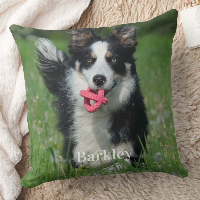 Hund älskare Personlig Simple Cute Pet Photo Kudde (Skapare uppladdad)