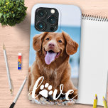 Hund älskare Personlig Skriv ut fotot KÄRLEK Paw<br><div class="desc">Nu kan du ta med dig din bästa vän vart du än går med den här anpassningsbarna, hund pet Photo iphone case. Det här fotot med personlig namn-design är trendig, elegant, coola och söt. Anpassa med ditt favoritfoto för hund, kattfoto eller något annat husdjur med tass! Lägg till namn för...</div>