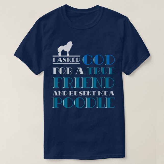 Hund älskare Pet Owner Gift Hund aveln Pudel T Shirt (Design framsida)