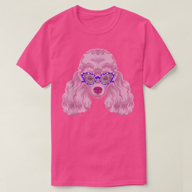 Hund älskare Pet Owner Sunglasses Coola Animal Pud T Shirt (Design framsida)