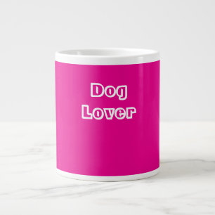Hund älskare Pet Vet Owner Shock rosa Gift Jumbo Mugg