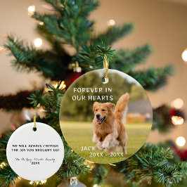 Hund älskare Photo Pet Memory Ornament