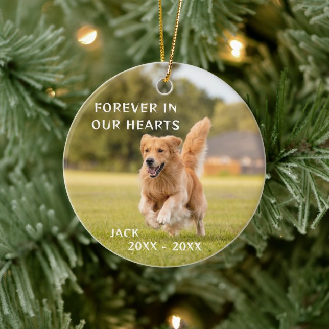Hund älskare Photo Pet Memory Ornament (Träd)
