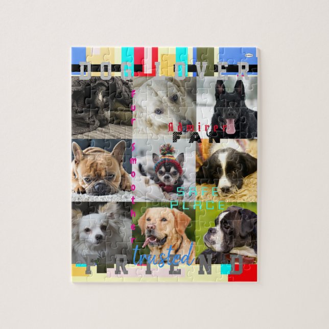 HUND ÄLSKARE Photo Puzzle HAMbWG Pussel (Vertikal)
