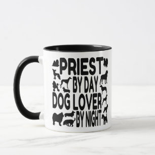 Hund älskare Priest Mugg