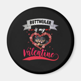 Hund älskare Rottweiler är min Valentine Magnet