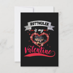 Hund älskare Rottweiler är min Valentine OSA Kort