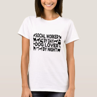 Hund älskare Social Worker T Shirt