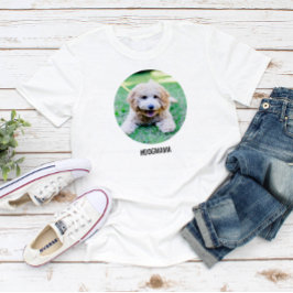 Hund älskare - stor fotocirkel för Anpassningsbar  T Shirt