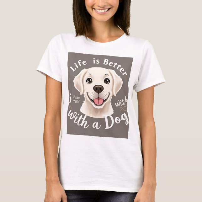Hund älskare t shirt (Framsida)