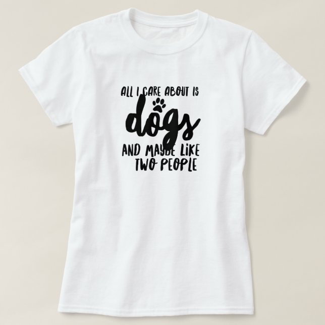 Hund älskare T-Shirt (Design framsida)