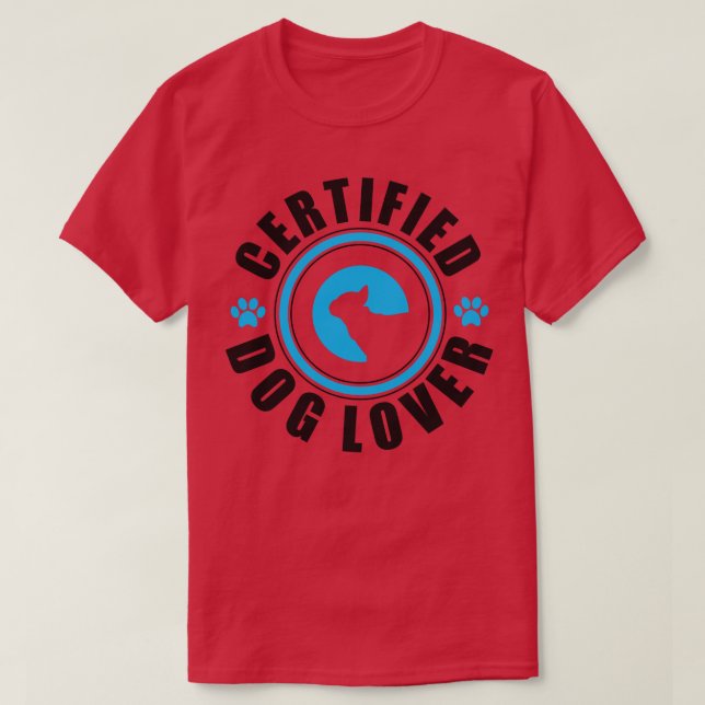 Hund älskare t shirt (Design framsida)