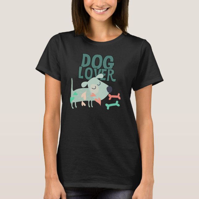 Hund älskare t-shirt (Framsida)