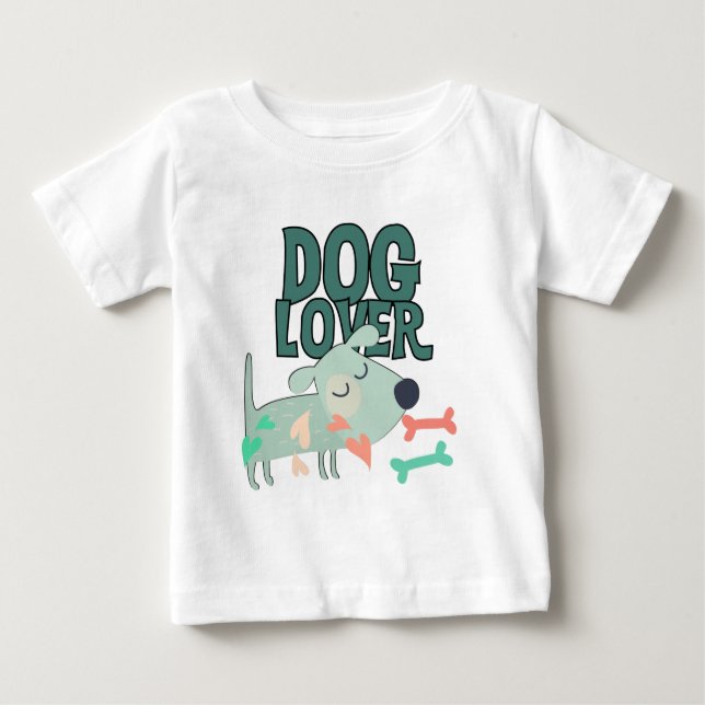 Hund älskare tee shirt (Framsida)