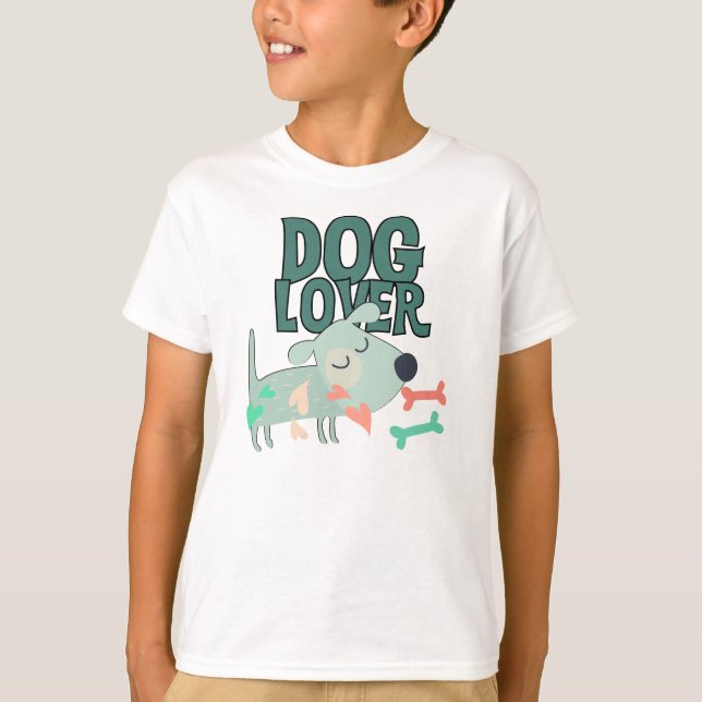 Hund älskare tee shirt (Framsida)
