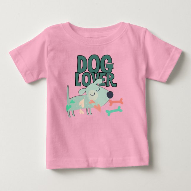Hund älskare tee shirt (Framsida)