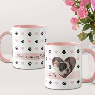 Hund älskare Valentines Anpassningsbar Foto och te Mugg