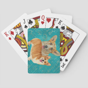 hund älskare Welsh Corgi Hund Art Casinokort