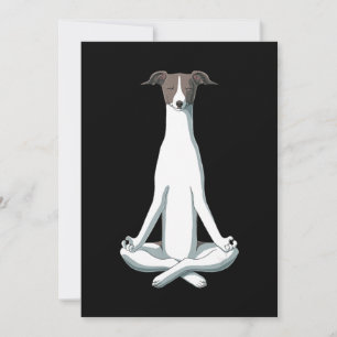 Hund älskare   Yoga Italienska Greyhound Julkort