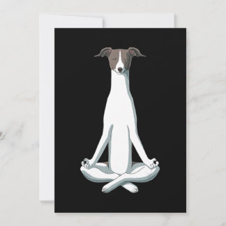Hund älskare | Yoga Italienska Greyhound Julkort
