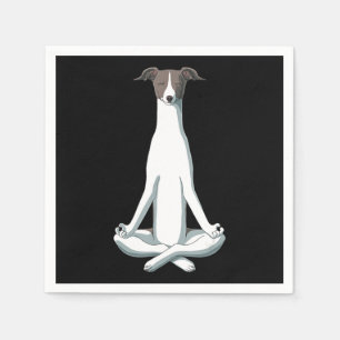 Hund älskare Yoga Italienska Greyhound Pappersservett