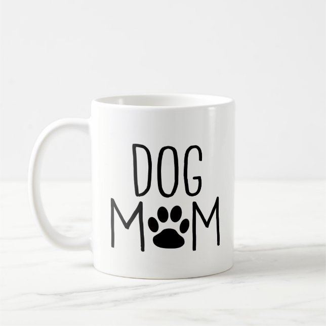 Hund älskaregåvor - bäst hundmamma någonsin - kaffemugg (Vänster)
