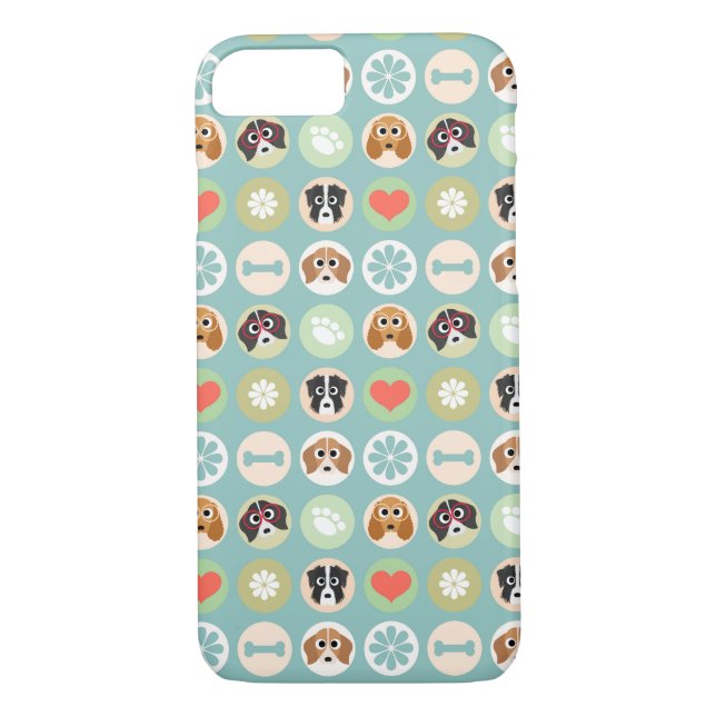 Hund älskaremönster Case-Mate iPhone skal (Baksida)
