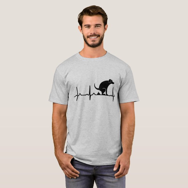Hund älskareskjorta t shirt (Hel framsida)