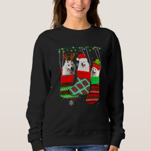 Hund Amerikansk Eskimo Jul Sockor Xmas Pyjamas Pu T Shirt