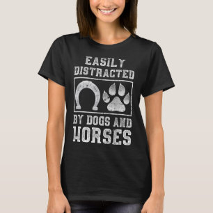Hund Animal Lover Horse Rider Gift T Shirt