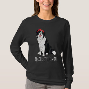 Hund Animal Mors dag Hund Parent Mamma Gräns Colli T Shirt