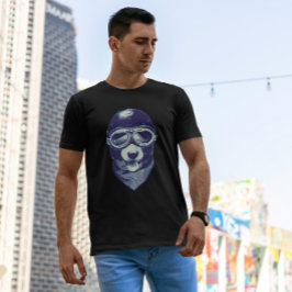 Hund Animal Motorcykel Helmet T Shirt
