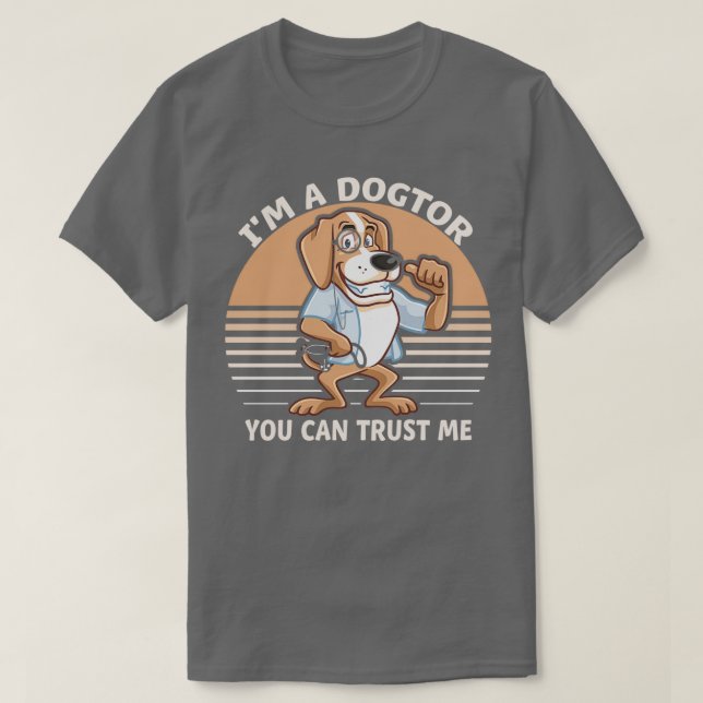 Hund Animal Rescuer Funny Veterinär T Shirt (Design framsida)