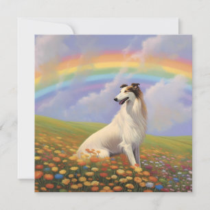 Hund Anpassat namn för Borzoi Rainbow Bridge Memor