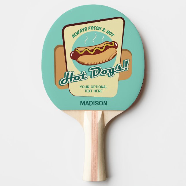 Hund Anpassat namn och Hett Pingisracket (Framsidan)