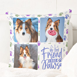 Hund Anpassningsbar 3 Photo Best Friend har Tass P Kudde