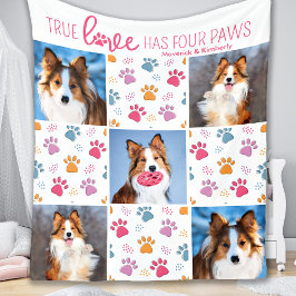 Hund Anpassningsbar 5 Skriv ut  5 Chic Rosa Pet Ph Fleecefilt