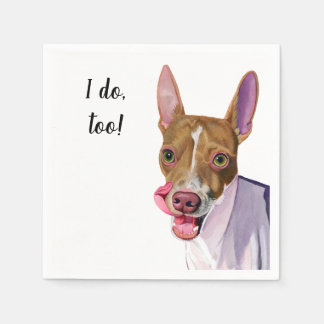 Hund Anpassningsbar Cocktail Napkin Pappersservett