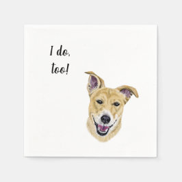 Hund Anpassningsbar Cocktail Napkin Pappersservett