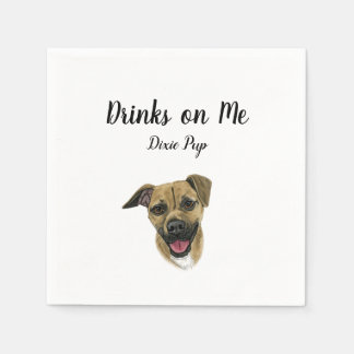 Hund Anpassningsbar Cocktail Napkin Pappersservett
