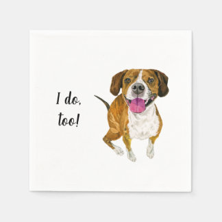 Hund Anpassningsbar Cocktail Napkin Pappersservett