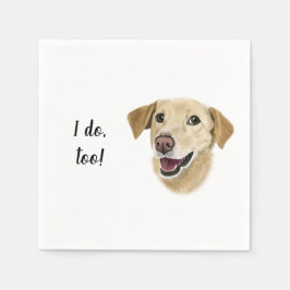 Hund Anpassningsbar Cocktail Napkin Pappersservett