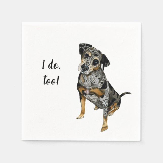 Hund Anpassningsbar Cocktail Napkin Pappersservett (Framsidan)