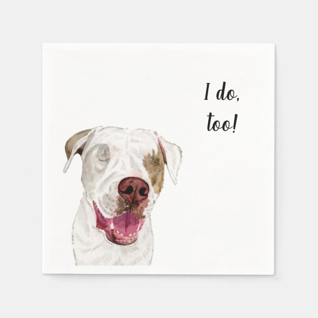 Hund Anpassningsbar Cocktail Napkin Pappersservett (Framsidan)