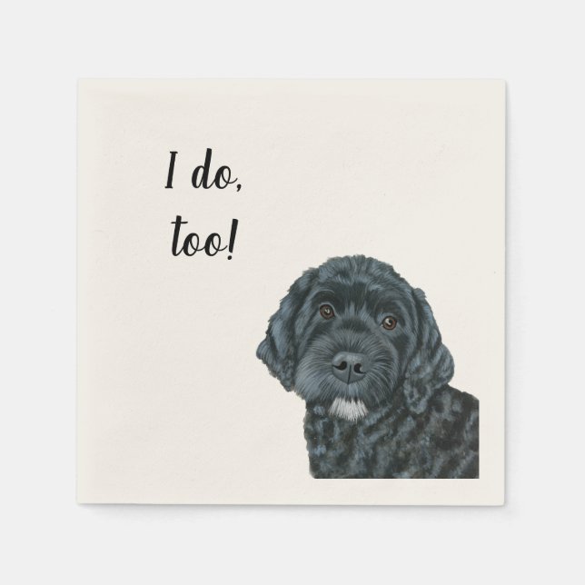 Hund Anpassningsbar Cocktail Napkin Pappersservett (Framsidan)